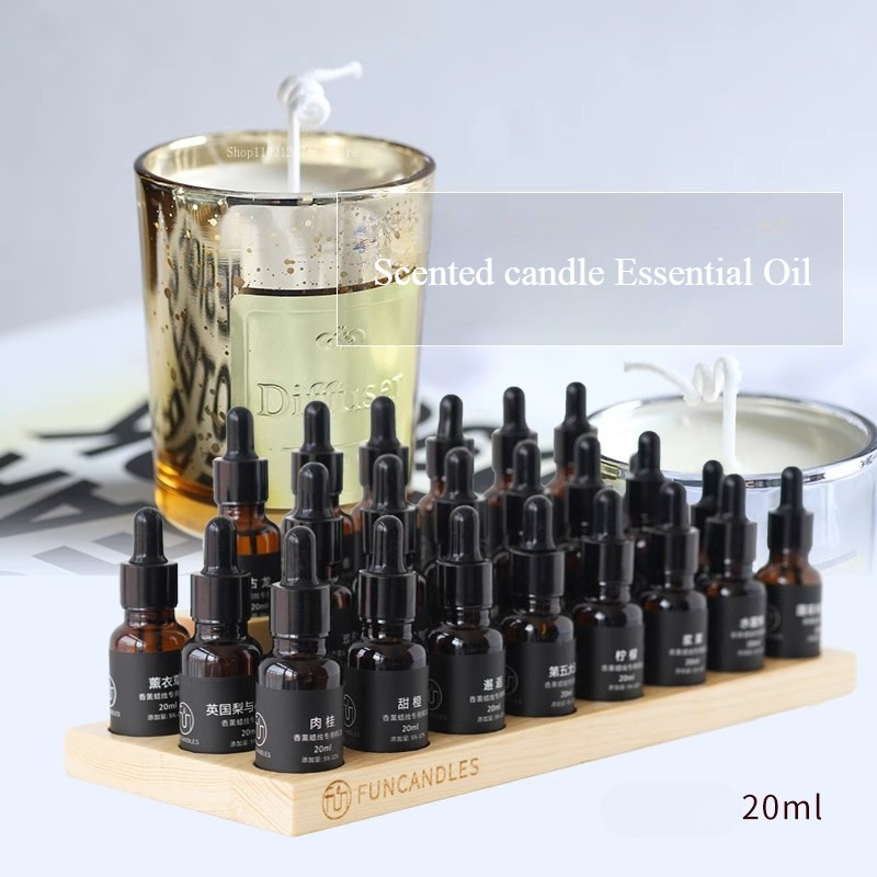 Candle Making Essentials - 20ml ธรรมชาติพืชเทียนหอมน้ํามันหอมระเหย DIY Handmade ยิปซั่ม WAX