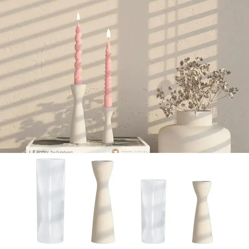 Candle Making Place - แม่พิมพ์เทียนซิลิโคนแบบใหม่ สำหรับทำเทียน DIY ฐานปูนปลาสเตอร์ ของตกแต่งบ้าน สำหรับใส่เทียน