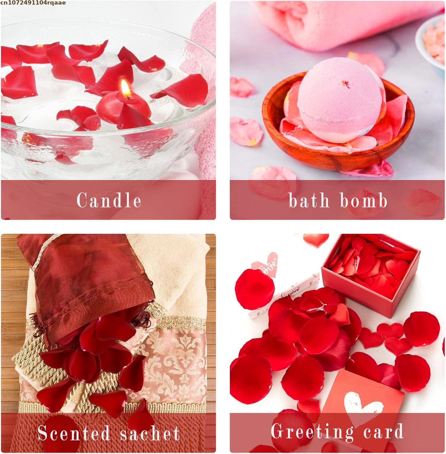 Candle Making Bath - อุปกรณ์ทำสบู่ โรสควอตซ์ กลีบกุหลาบแห้งธรรมชาติ สำหรับงานแต่งงาน งานประดิษฐ์ เครื่องประดับเรซิ่น