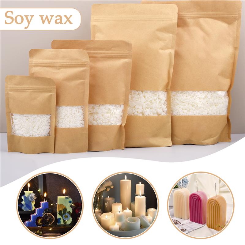 Candle Making Soy Wax - 50-1000g ธรรมชาติขี้ผึ้งถั่วเหลืองบริสุทธิ์ Flake เทียนหอมวัตถุดิบ 100% ไม่มีสารเติมแต่ง