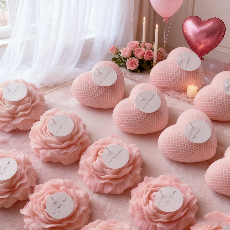 แม่พิมพ์ซิลิโคนรูปหัวใจลายดอกโ - Candle Making Bath บทวิจารณ์และราคา