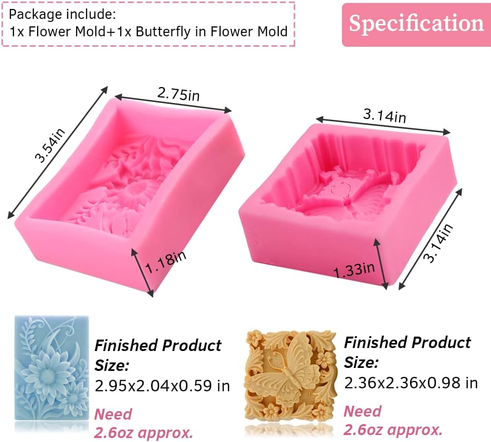 แม่พิมพ์สบู่ซิลิโคน 3 มิติ รูป - Candle Making Bath บทวิจารณ์และราคา