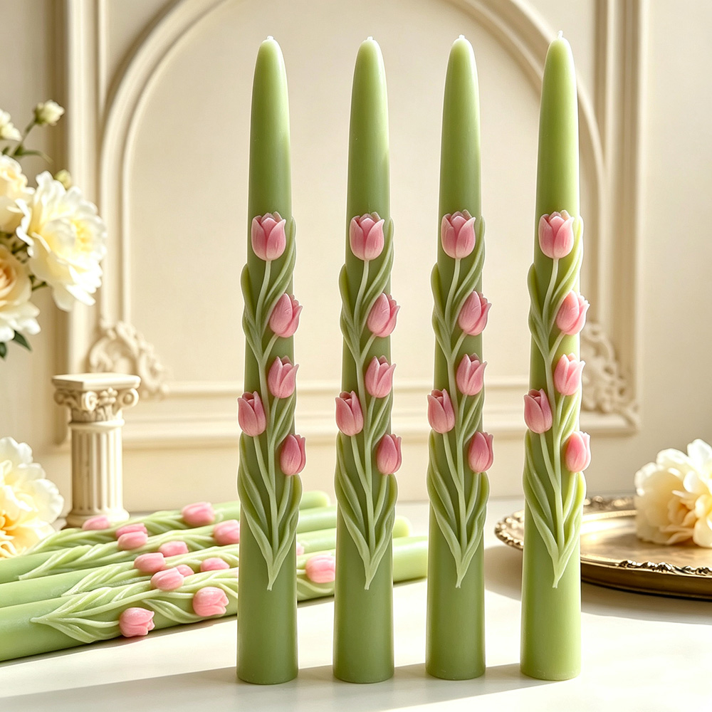 แม่พิมพ์ซิลิโคนเทียนแท่งยาวลาย - Candle Making Soy Wax บทวิจารณ์และราคา