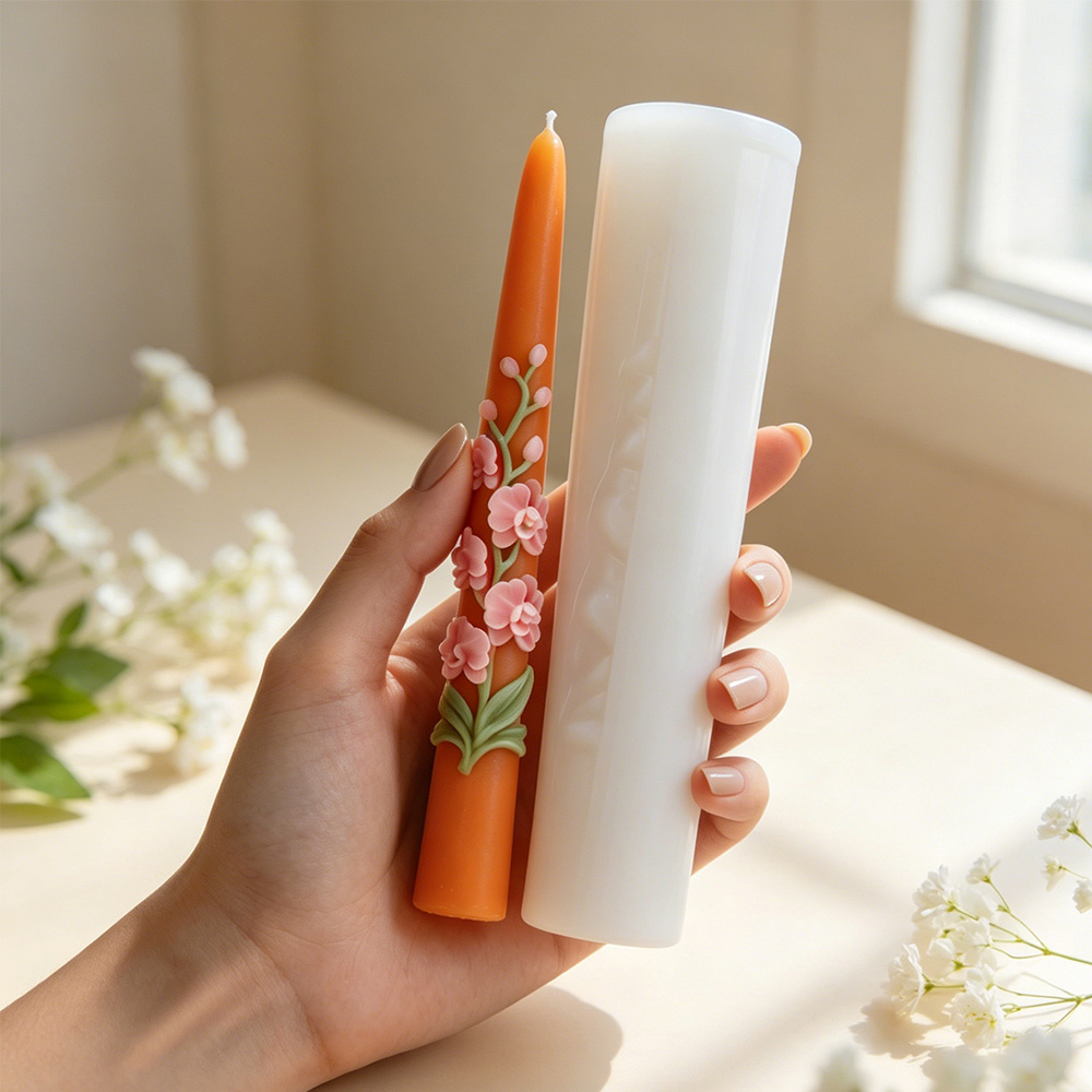 แม่พิมพ์ซิลิโคนเทียนแท่งยาวลาย - Candle Making Soy Wax บทวิจารณ์และราคา