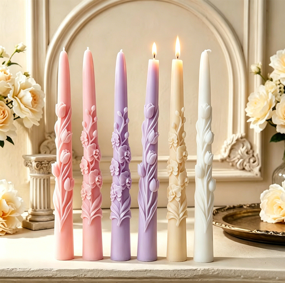 แม่พิมพ์ซิลิโคนเทียนแท่งยาวลาย - Candle Making Soy Wax บทวิจารณ์และราคา