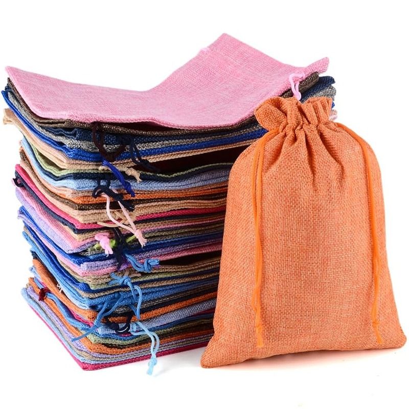 50 ชิ้น 13X18 ซม./10X14 ซม./9X - Jute Bag Packaging บทวิจารณ์และราคา