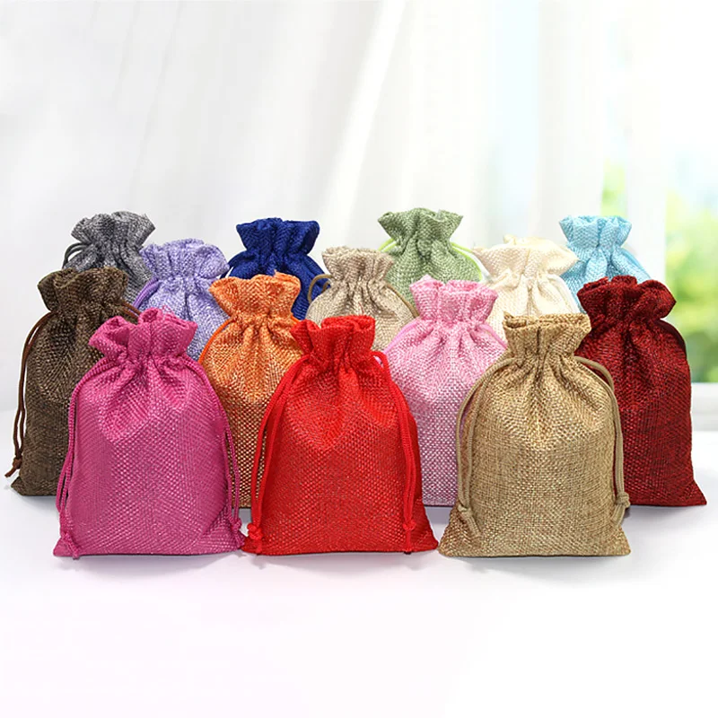 50 ชิ้น 13X18 ซม./10X14 ซม./9X - Jute Bag Packaging บทวิจารณ์และราคา