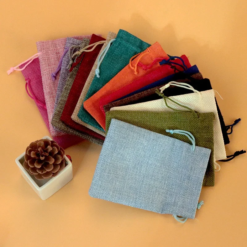 50 ชิ้น 13X18 ซม./10X14 ซม./9X - Jute Bag Packaging บทวิจารณ์และราคา