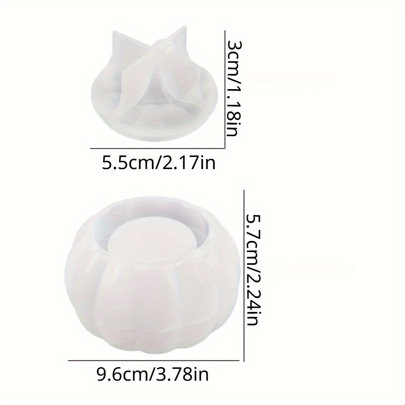 2 ชิ้นฟักทอง Jar แม่พิมพ์ซิลิโ - Candle Making Design บทวิจารณ์และราคา