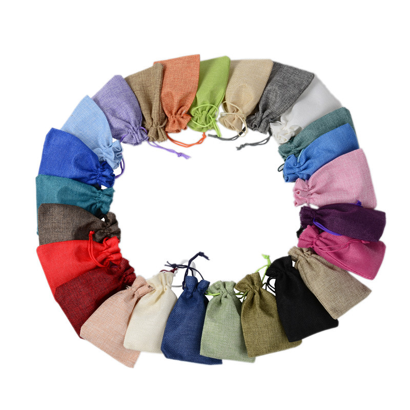 กระเป๋าผ้าลินินผสมฝ้าย 50 ชิ้น - Jute Bag Packaging บทวิจารณ์และราคา