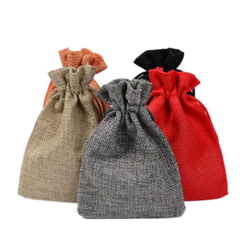 กระเป๋าผ้าลินินผสมฝ้าย 50 ชิ้น - Jute Bag Packaging บทวิจารณ์และราคา