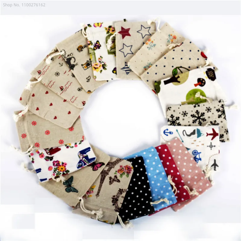100 ชิ้นผ้าขนาดเล็กกระเป๋ากระเ - Jute Bag Packaging บทวิจารณ์และราคา