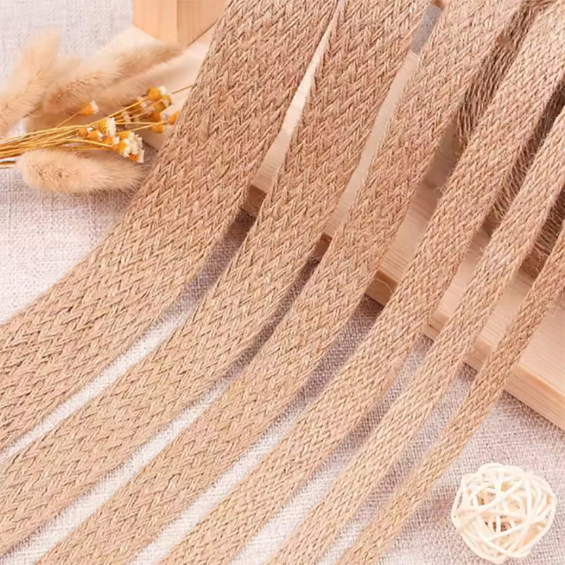 เชือกปอกระเจาถักแบน 10 เมตร/ม้ - Jute Bag Packaging บทวิจารณ์และราคา