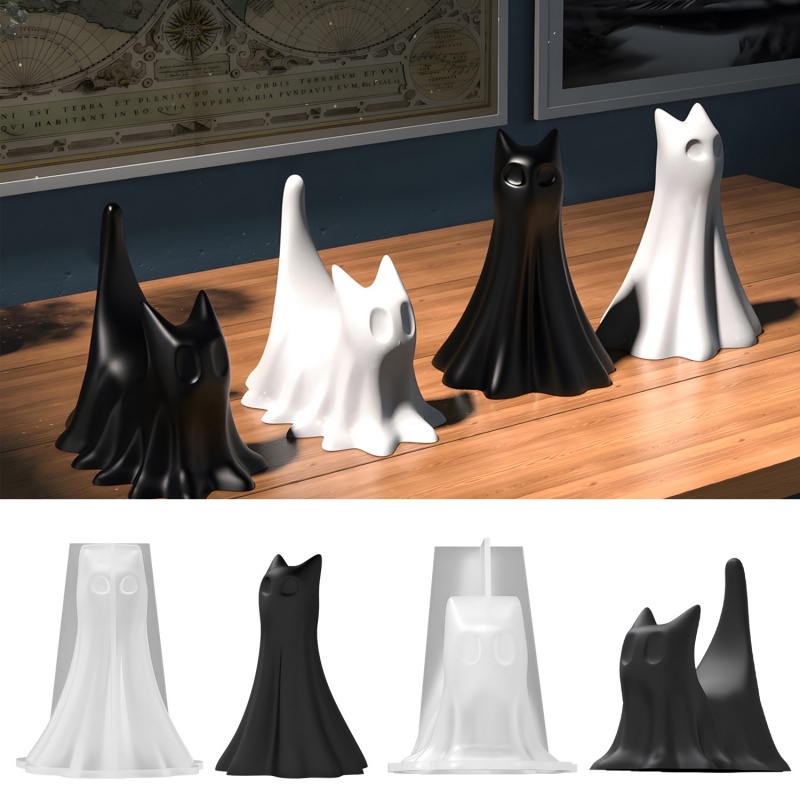 Ghost Cat ฮาโลวีนเดสก์ท็อปเครื - Candle Making Equipment บทวิจารณ์และราคา