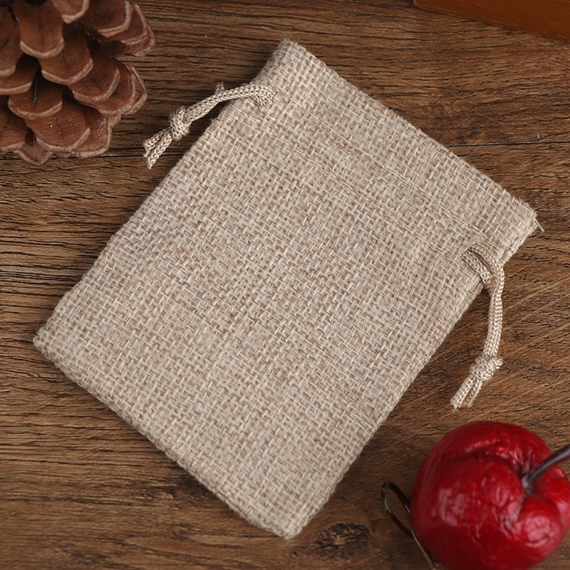50PCS 13X18/10X15/9X12/7X9CM D - Jute Bag Packaging บทวิจารณ์และราคา