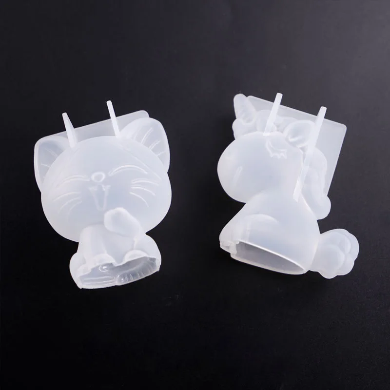 3D เรขาคณิตซิลิโคนยูนิคอร์นแมว - Candle Making Equipment บทวิจารณ์และราคา
