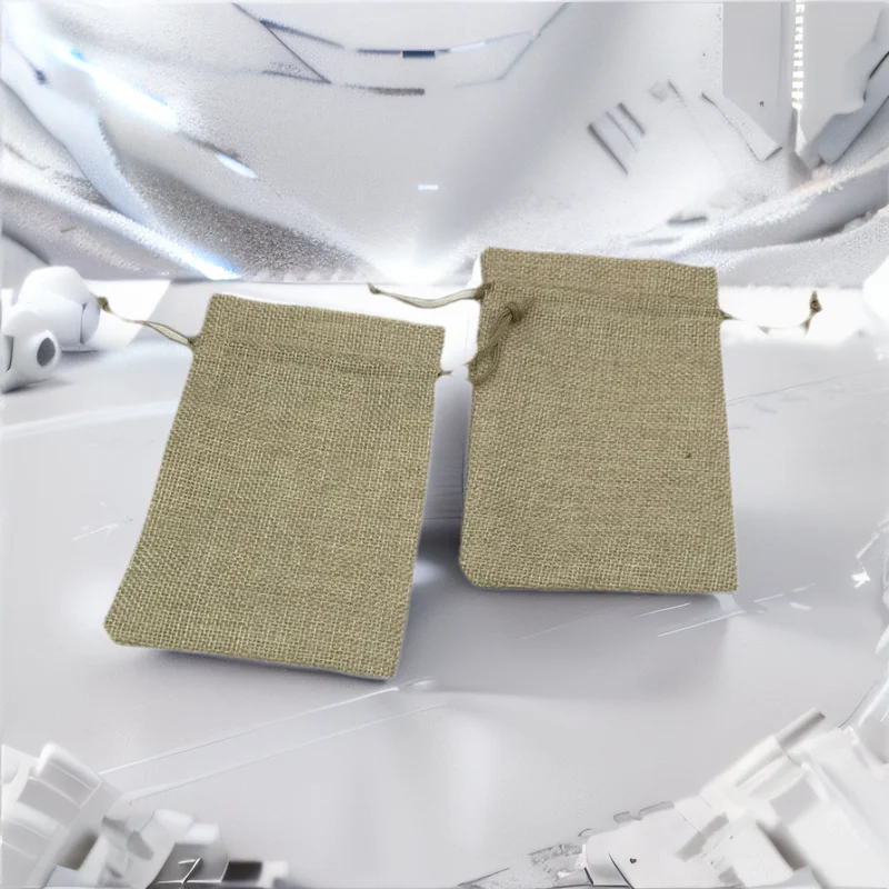 10x14 ซม.300 ชิ้นถุงปอกระเจาคร - Jute Bag Packaging บทวิจารณ์และราคา