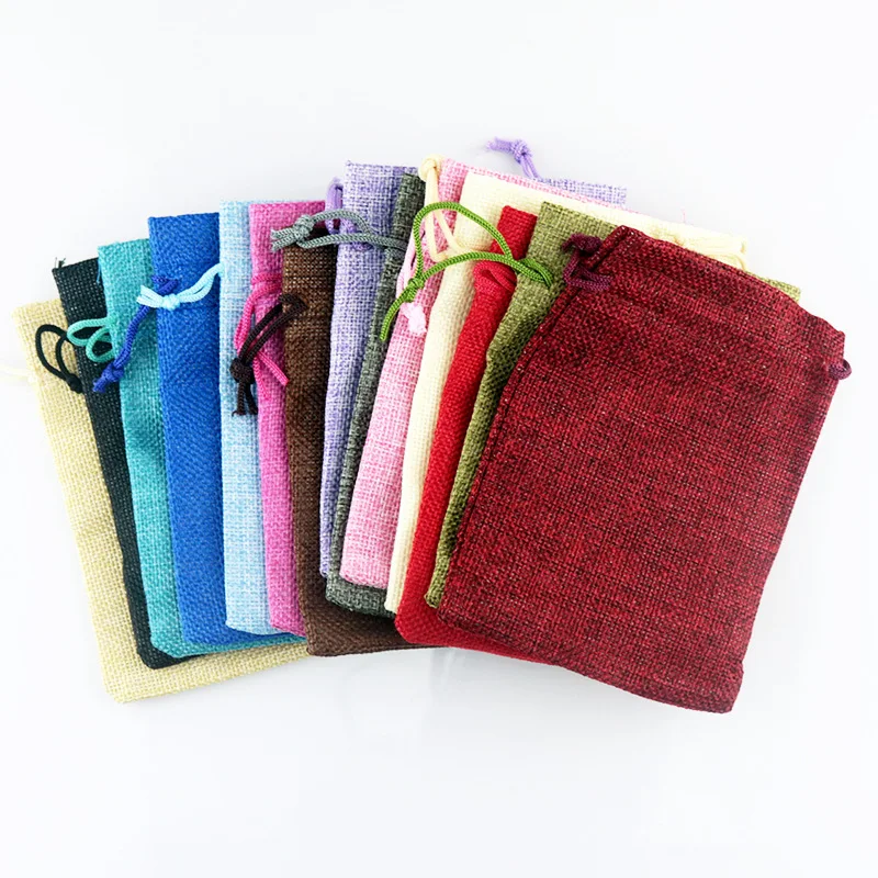 50 ชิ้น/ล็อต 7x9 9x12 10x14 13 - Jute Bag Packaging บทวิจารณ์และราคา