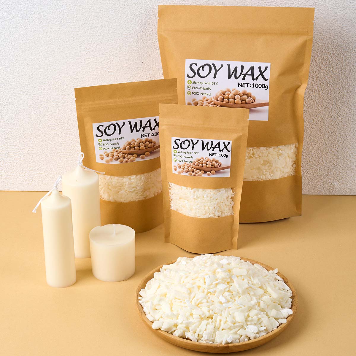 1 ปอนด์ขี้ผึ้งถั่วเหลืองสีขาวบ - Candle Making Equipment บทวิจารณ์และราคา