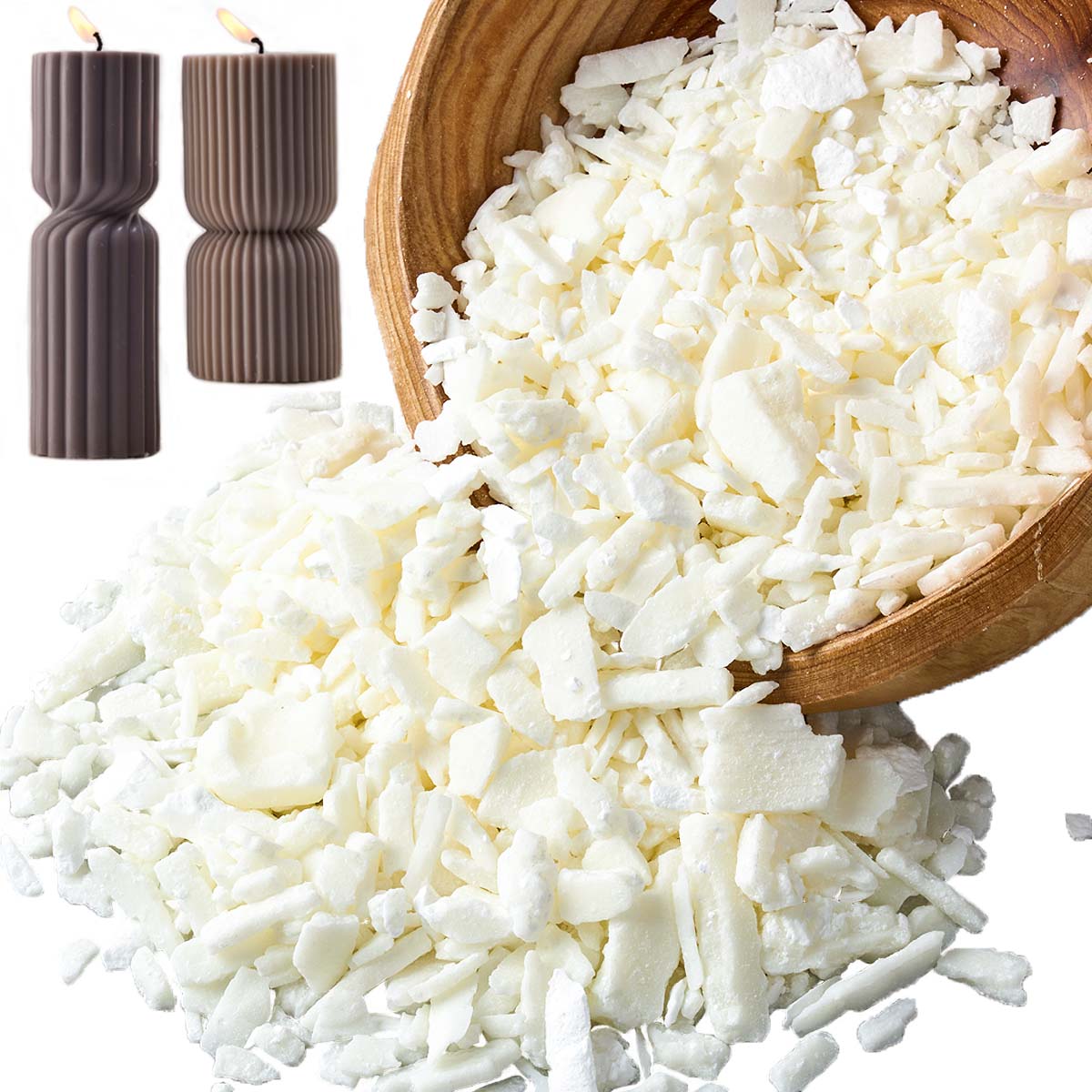 1 ปอนด์ขี้ผึ้งถั่วเหลืองสีขาวบ - Candle Making Equipment บทวิจารณ์และราคา