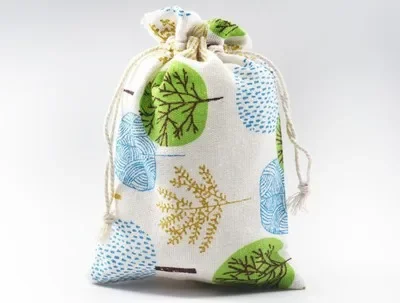 100 ชิ้น ถุงผ้าลายปัก ถุงผ้าฝ้ - Jute Bag Packaging บทวิจารณ์และราคา