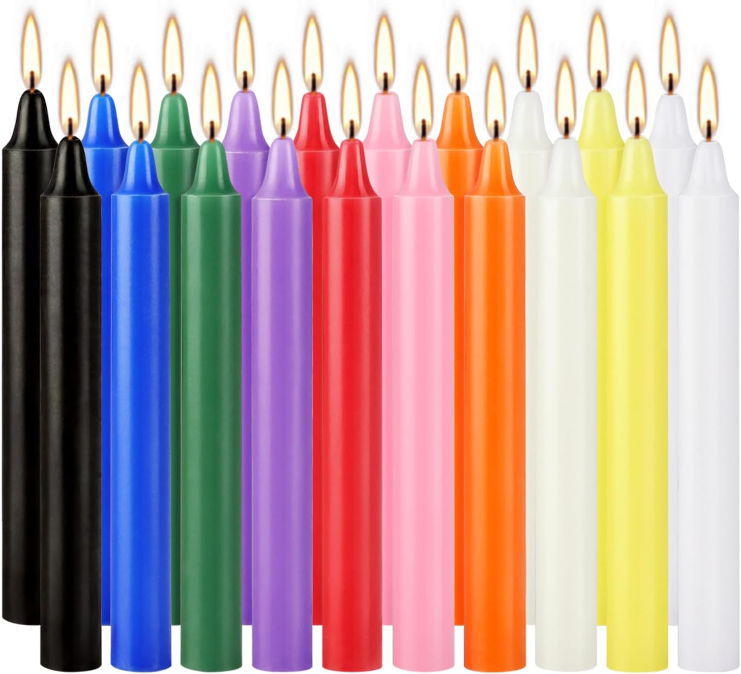 เทียนแท่งเล็กหลากสี 20 ชิ้น ไม - Candle Making Place บทวิจารณ์และราคา