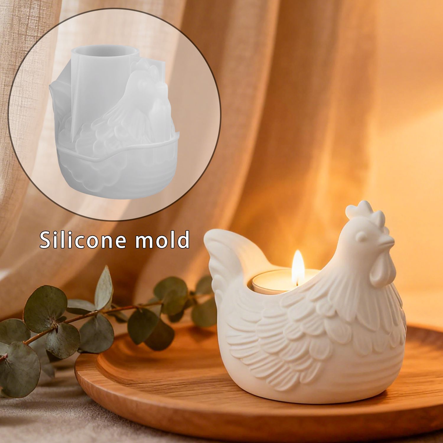 แม่พิมพ์เรซิ่นอีพ็อกซี่รูปไก่ต - Candle Making Design บทวิจารณ์และราคา