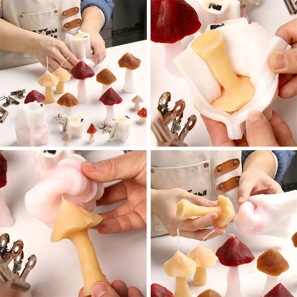 แม่พิมพ์ซิลิโคนรูปเห็ดสำหรับทำ - Candle Making Soy Wax บทวิจารณ์และราคา