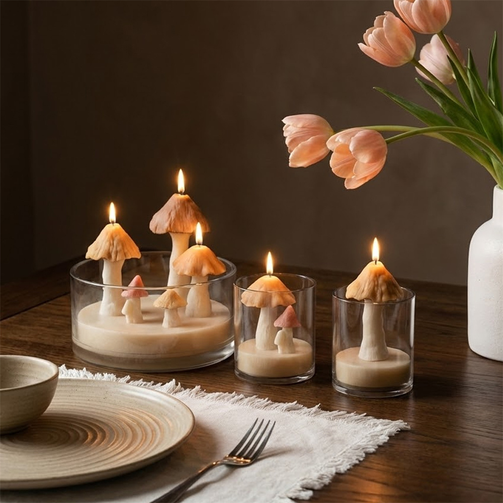 แม่พิมพ์ซิลิโคนรูปเห็ดสำหรับทำ - Candle Making Soy Wax บทวิจารณ์และราคา