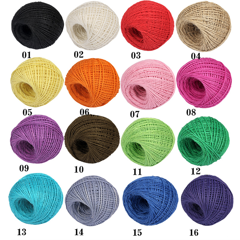 เชือกป่านธรรมชาติ DIY ขนาด 2 ม - Jute Bag Packaging บทวิจารณ์และราคา