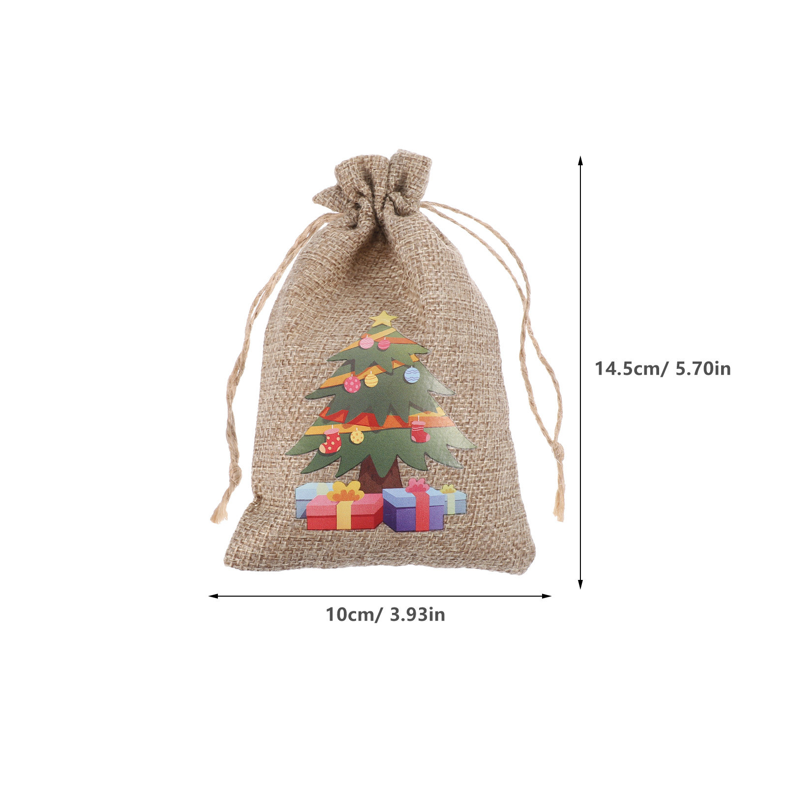 ชุดถุงของขวัญคริสต์มาส ถุงผ้าร - Jute Bag Packaging บทวิจารณ์และราคา