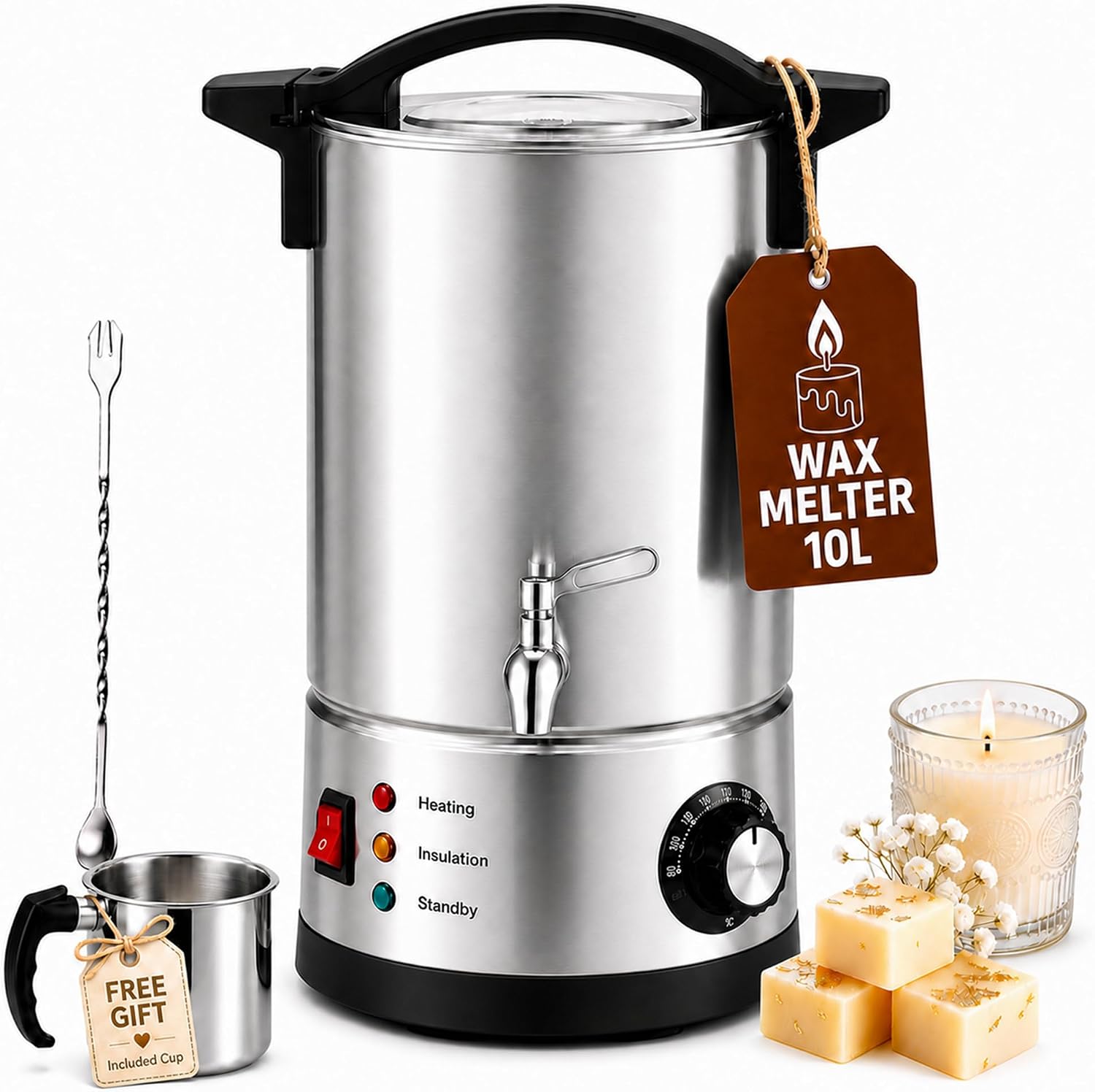 เครื่องหลอมขี้ผึ้ง 10 ลิตร สำห - Candle Making Tempe บทวิจารณ์และราคา