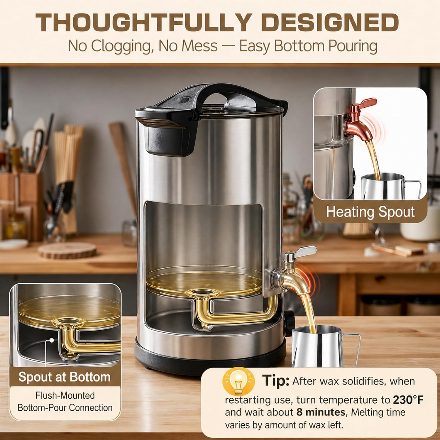 เครื่องหลอมขี้ผึ้ง 10 ลิตร สำห - Candle Making Tempe บทวิจารณ์และราคา