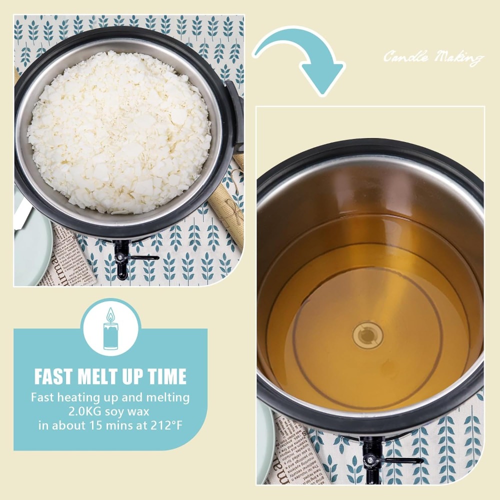 เครื่องหลอมขี้ผึ้งขนาด 10 ปอนด - Candle Making Tempe บทวิจารณ์และราคา