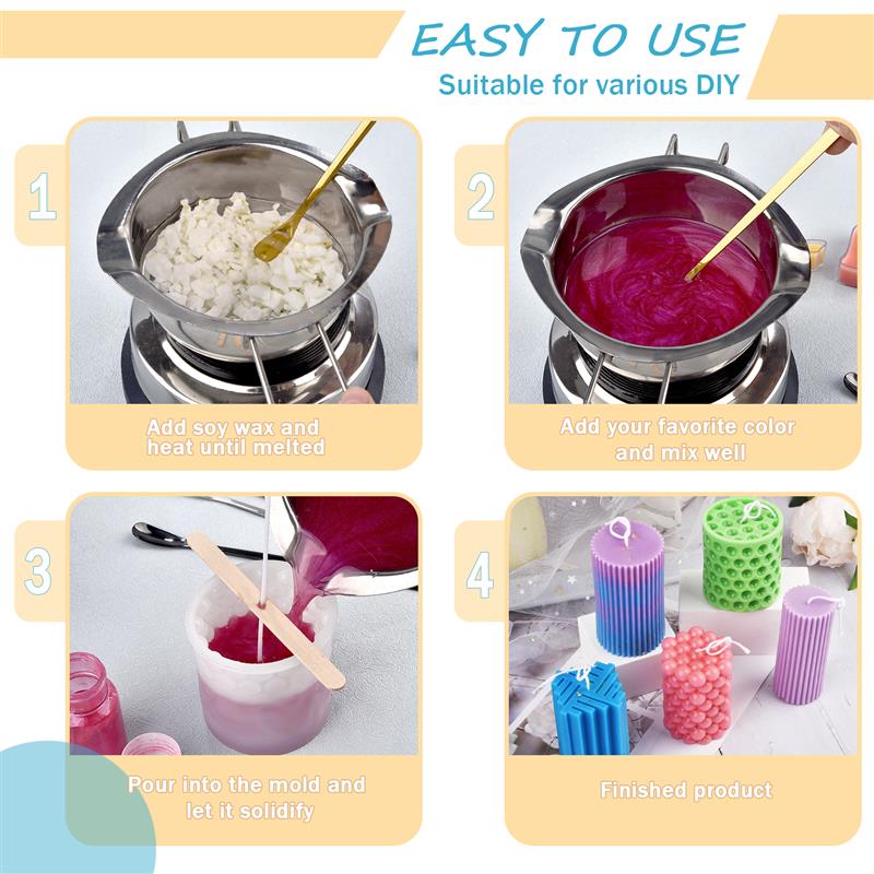 100/500g/1kg ขี้ผึ้งถั่วเหลือง - Candle Making Soy Wax บทวิจารณ์และราคา