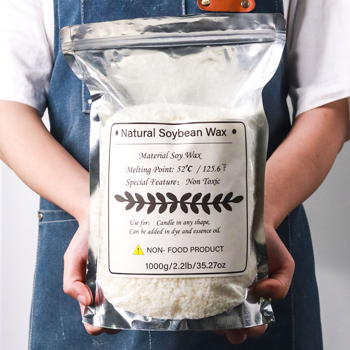 1KG ขี้ผึ้งถั่วเหลืองธรรมชาติเ - Candle Making Soy Wax บทวิจารณ์และราคา